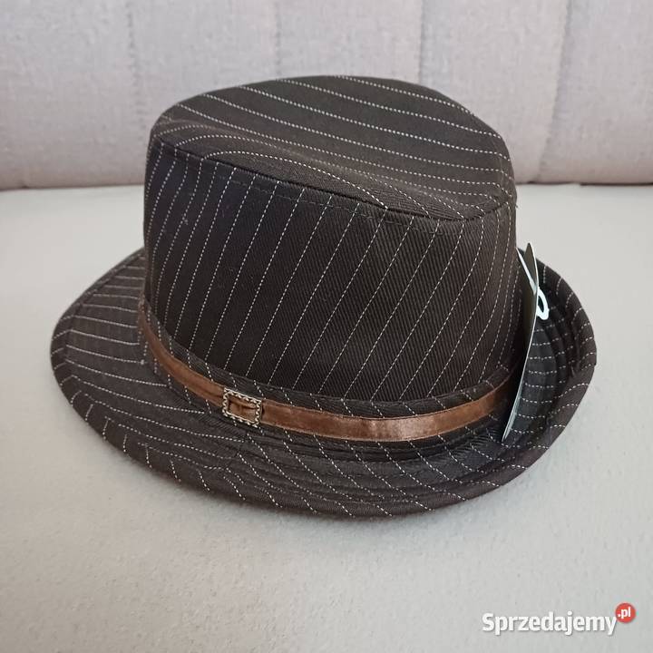 Kapelusz nowy elegancki męski damski brązowy w Sieradz sprzedam