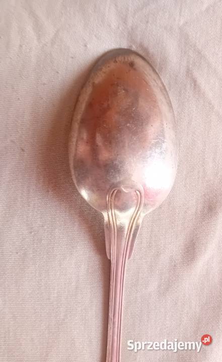 Komplet 6 platerowanych łyżek stołowych Gustaw Koźminek