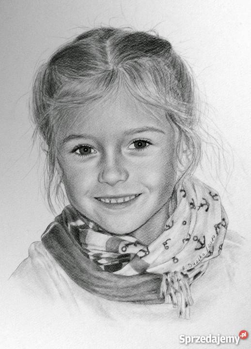 Portret ołówkiem na zamówienie ze zdjęcia Gryfino