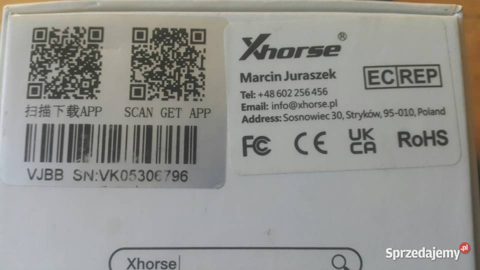 Programator kluczy pilotów immo Xhorse Mini Key Interfejsy diagnostyczne Zielona Góra