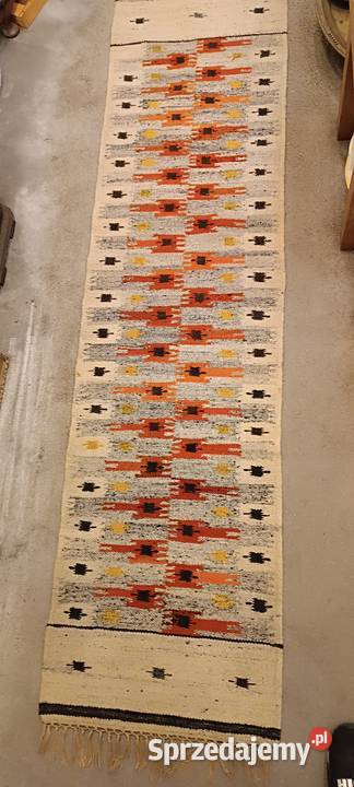 Kilim wełniany Art Deco Ład geometryczny wzór Kraków