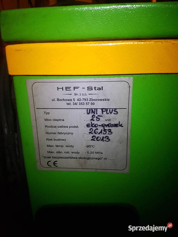 Kocioł Hef Uni Plus 25 KW ze sterownikiem Katowice