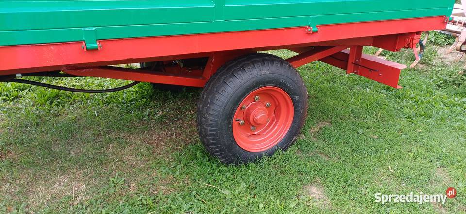 Przyczepa jednoosiowa nowa z wywrotem 3 strony nieuszkodzony Przyczepy rolnicze podkarpackie Jasło