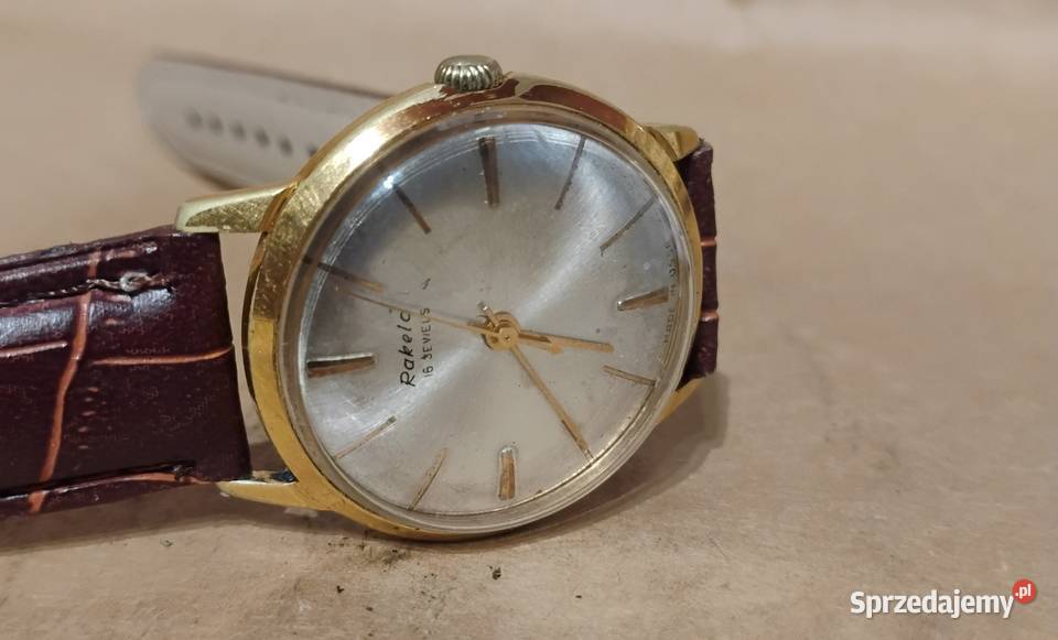 Zegarek Męski Raketa 16 JEWELS pozłacana AU20 Opole