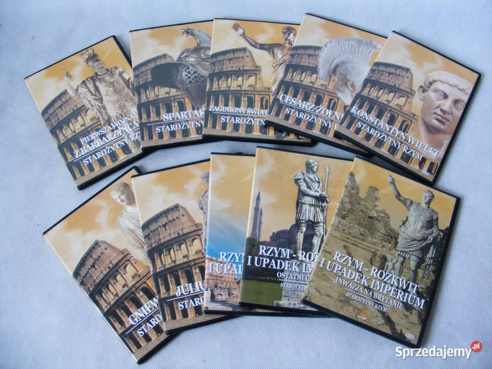 Starożytny Rzym DVD x 10 3 i więcej Oborniki Śląskie sprzedam