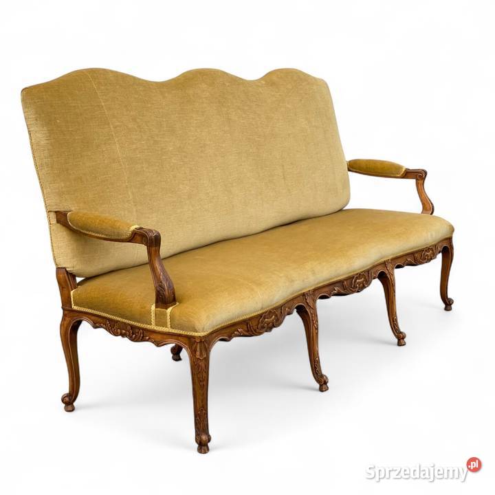 Sofa trzyosobowa w stylu ludwikowskim orzech Antyki, Sztuka, Kolekcje Gryfice sprzedam