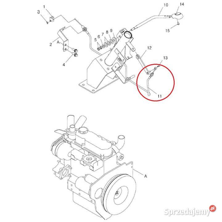 Linka gazu LS Tractor LS XJ25LS J23LS J27 podkarpackie
