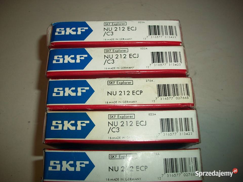 Łożyska NU 212 ECJC3 SKF małopolskie Olkusz sprzedam