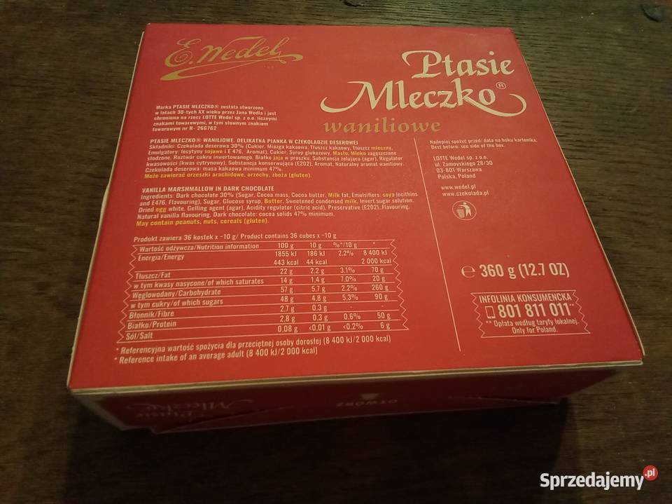 Pudełko puste ptasie mleczko edycja limitowana mazowieckie Warszawa