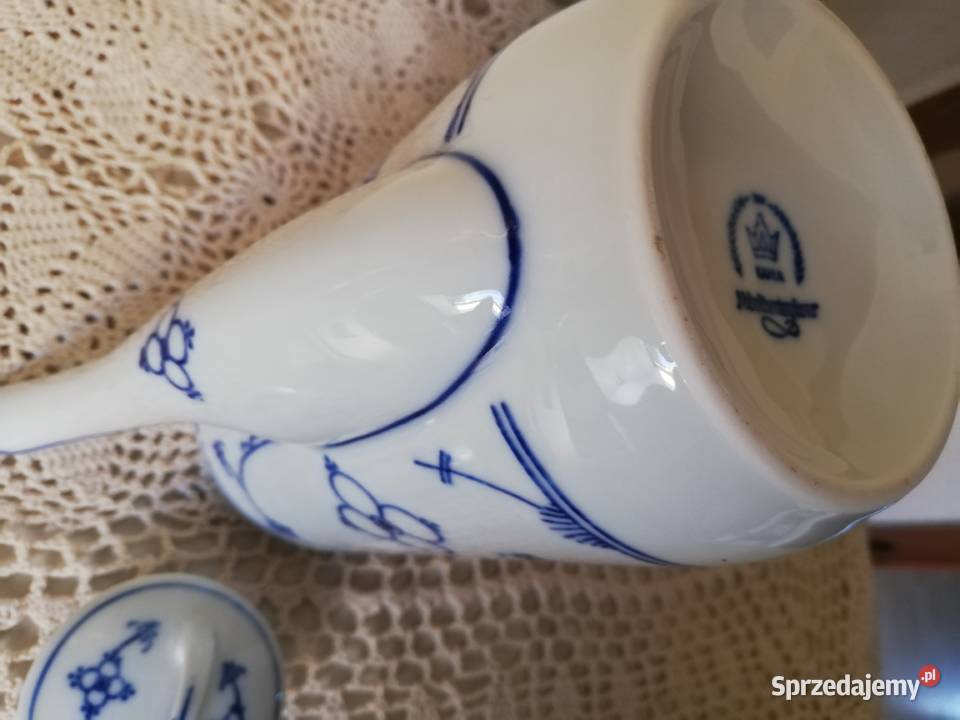 Dzbanek porcelana kahla wzór słomkowy Gorlice