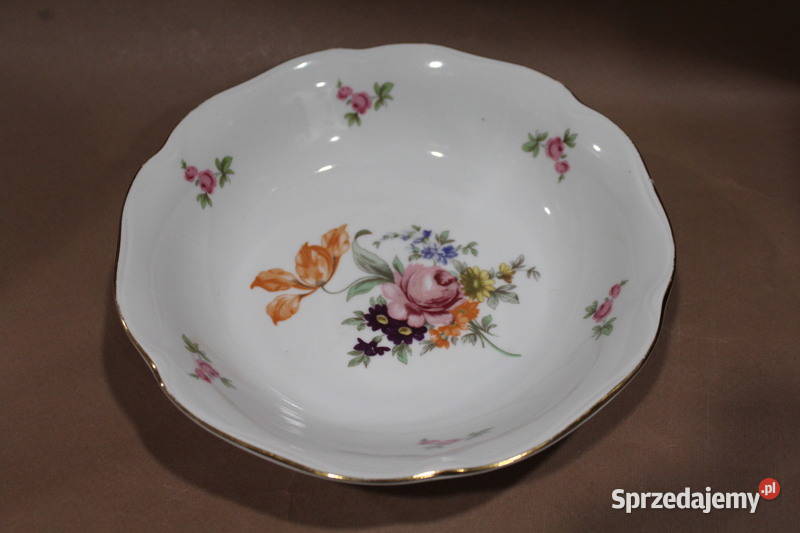 Porcelanowa salaterka w kwiaty 801 Szczecin