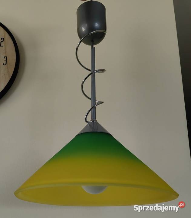 Lampa sufitowa limonkowo żółta Lampy wiszące