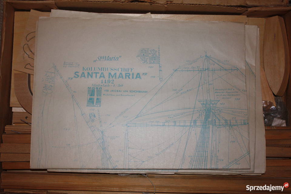 SANTA MARIA 1492 skala 150 model drewniany Warszawa