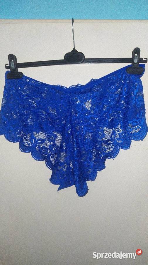 Cudne nowe niebieskie koronkowe majtki LM 50 54 Ostrów Wielkopolski