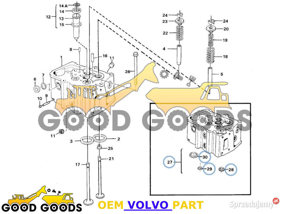 VOLVO USZCZELKA GŁOWICY TAMD162 276924 3095198 Władysławów