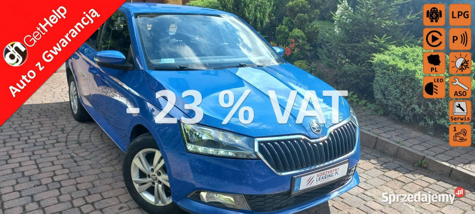 koda Fabia 10 MPILPG 186 netto FVAT 23 Lift Ledy światła przeciwmgielne pomorskie