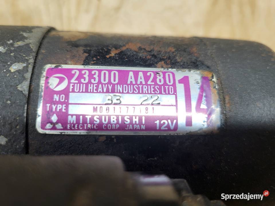 Subaru Legacy II 20 1993 Impreza 18 Rozrusznik mazowieckie Piaseczno