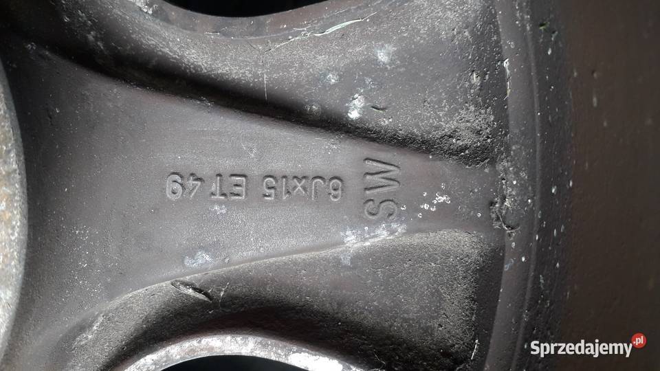 Alufelgi 6Jx15 ET49 Opel Koła i felgi dolnośląskie Bolesławiec
