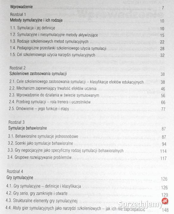 Szkoleniowe metody symulacyjne A Balcerak J sprzedam