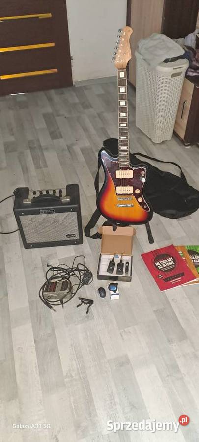 Sprzedam gitarę elektryczną z całym zestawem Muzyka Luzino