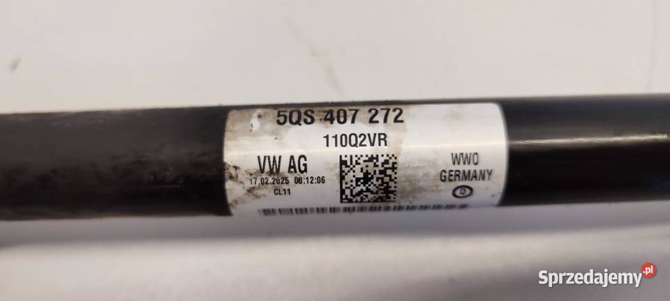 VW TAYRON PÓŁOŚ PRAWY PRZÓD 15 5QS407272