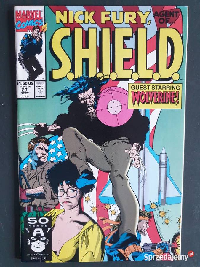 Nick Fury SHIELD 3 komiksy Marvel USA Wolverine Gdynia