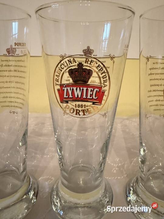 Szklanki Żywiec Porter 1881 300ml Zestaw 4 Szklanki i kufle Czerwionka-Leszczyny sprzedam