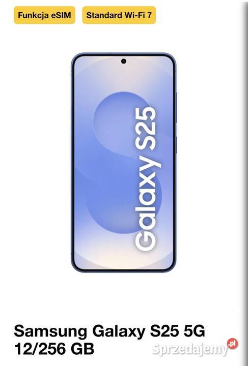 Samsung Galaxy S25 5G 12256 GB Piekary Śląskie sprzedam