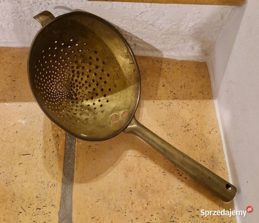 Stary durszlak miedziany antyk do zawieszenia Lublin sprzedam