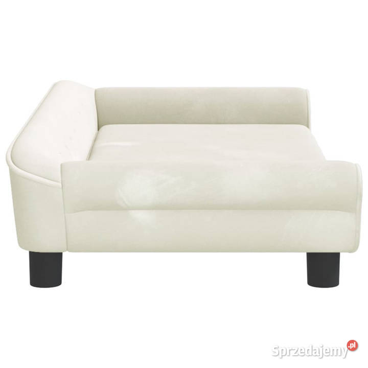 Sofa dzieci kremowa 100x50x26 aksamit WM3196399 Warszawa sprzedam