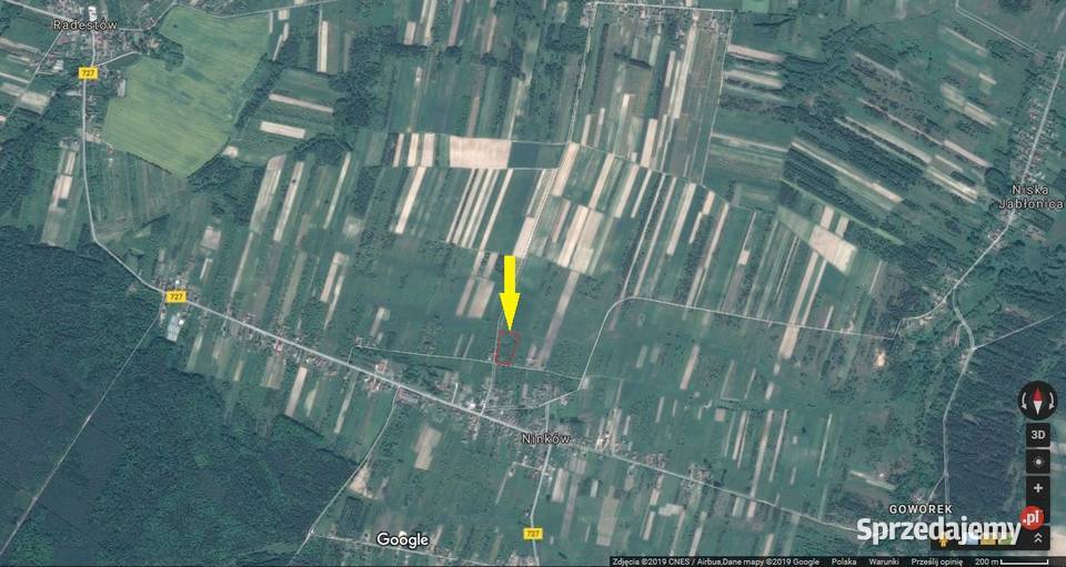 Ninków działka rolnobudowlana 9720 m sprzedam