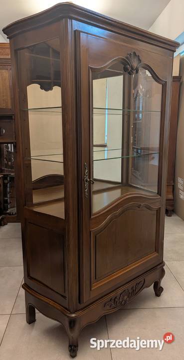Piękna witrynaserwantka ludwikowska orzechsklep Meble Dąbrowa Górnicza