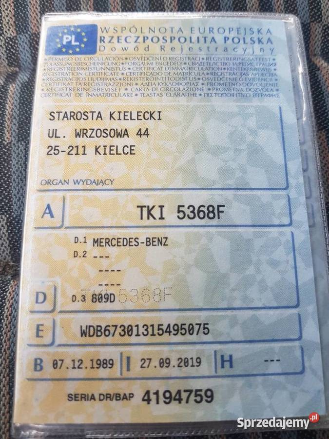 Mercedes 809 157000 Stan wzorowy świętokrzyskie Chęciny