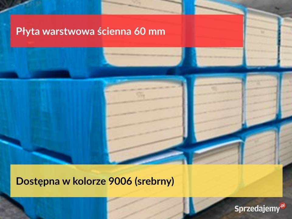 Płyty warstwowe 60mm ścienne 2 gat Okazja Płyta Puszczykowo sprzedam