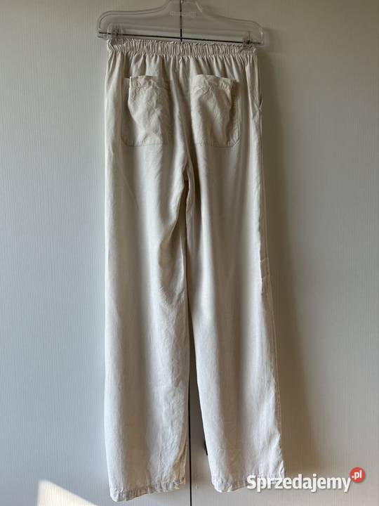 Spodnie lniane XS spodnie damskie letnie Cropp Spodnie Wyszków
