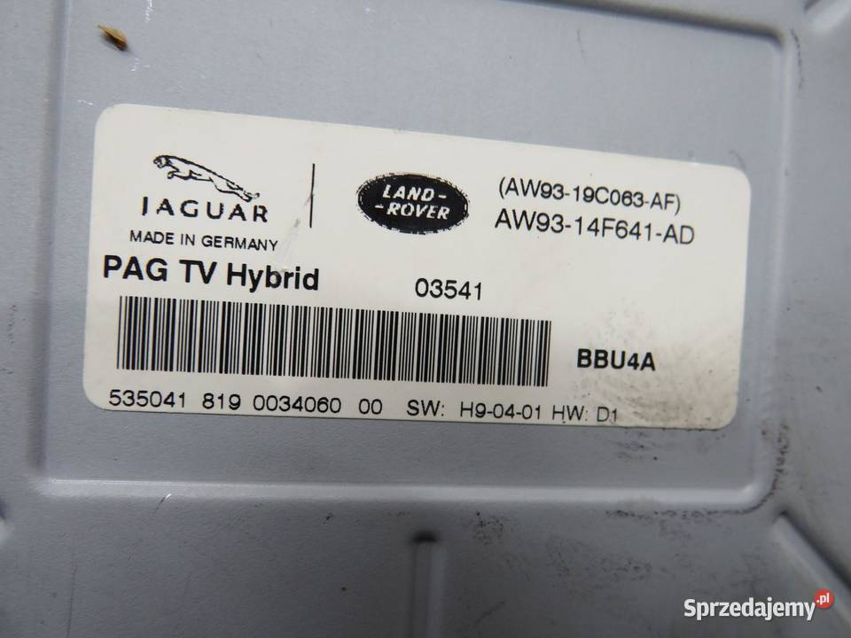 MODUŁ TUNER JAGUAR XJ X351 AW9314F641AD