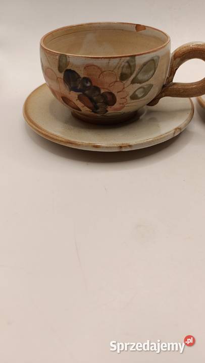 Filiżanka ze spodkiem dwa razy rustykalny styl Zamość