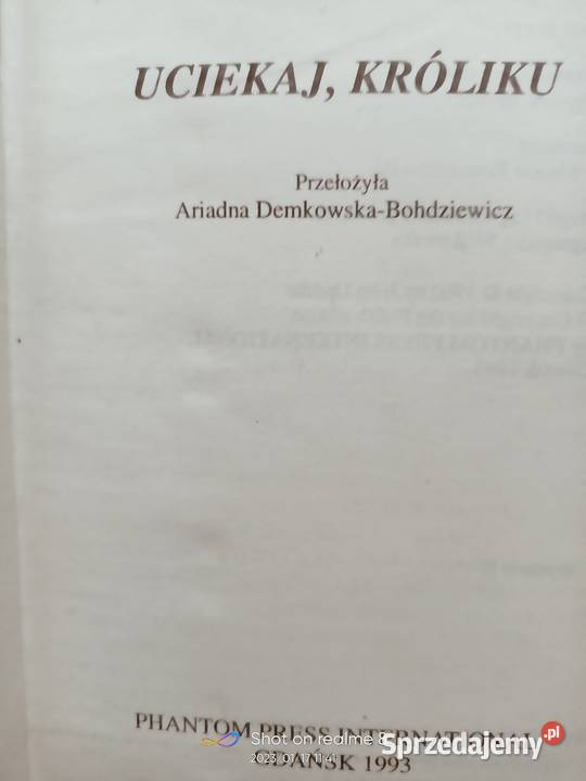 Uciekaj króliku Updike książki prezenty unikat Warszawa