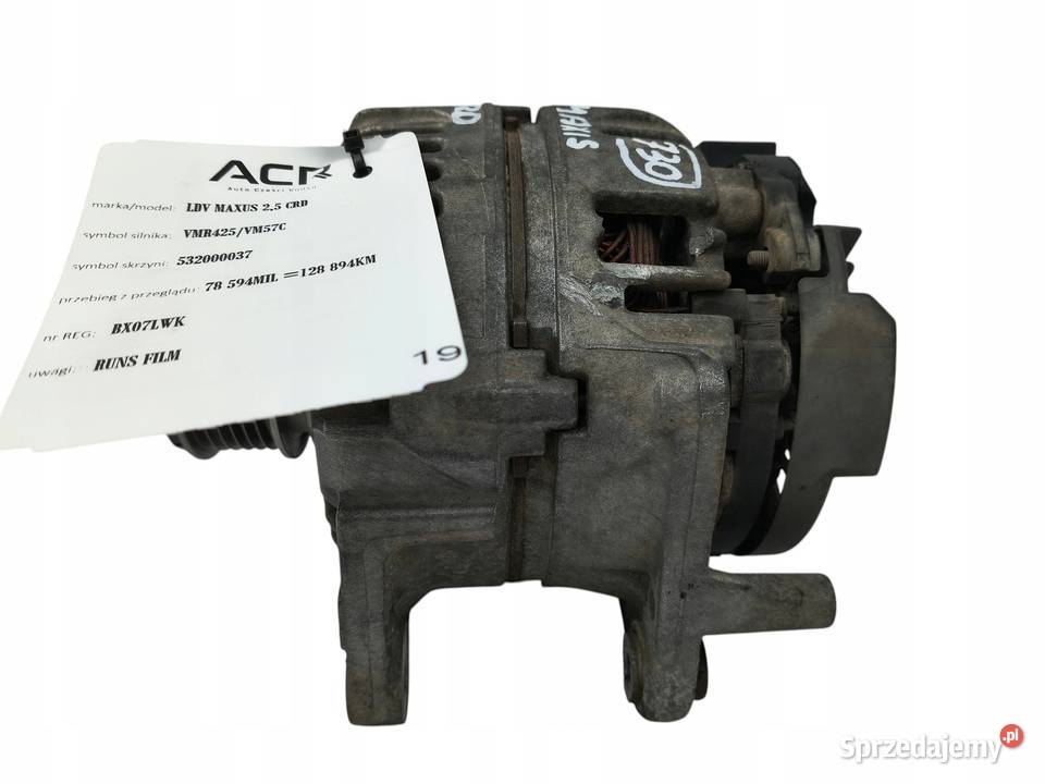 ALTERNATOR LDV Maxus 25 CRD 0124325178 osobowe Chełm sprzedam
