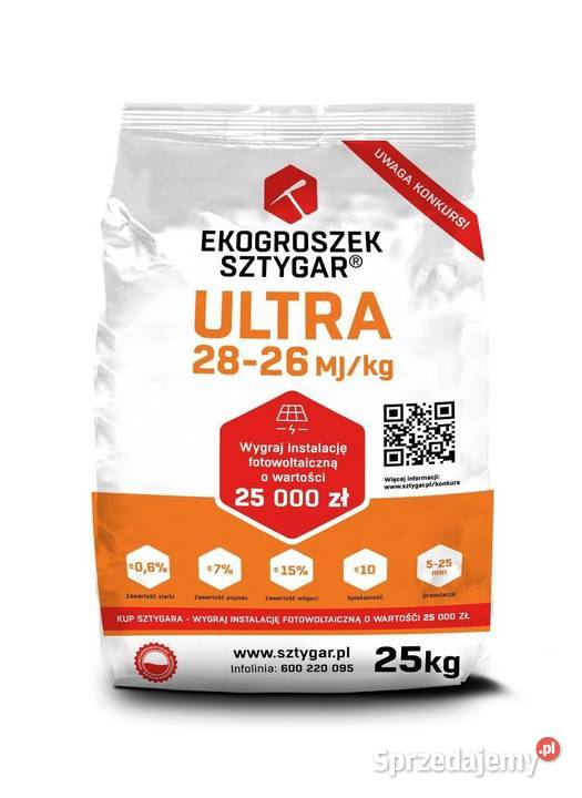 opał ekogroszek Sztygar Ultra 28MJ/kg dostawa gratis