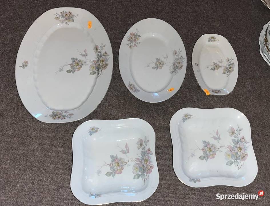 Półmisek wielki kwiaty jabłoni Carl Tielsch Gdańsk