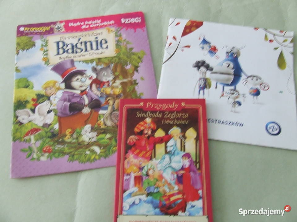 Baśnie Calineczka Przygody Sindbada Żeglarza Książki dla dzieci Oborniki Śląskie