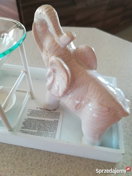 Lampka zapachowa dekoracja ozdoba słoń ceramika Zamość sprzedam