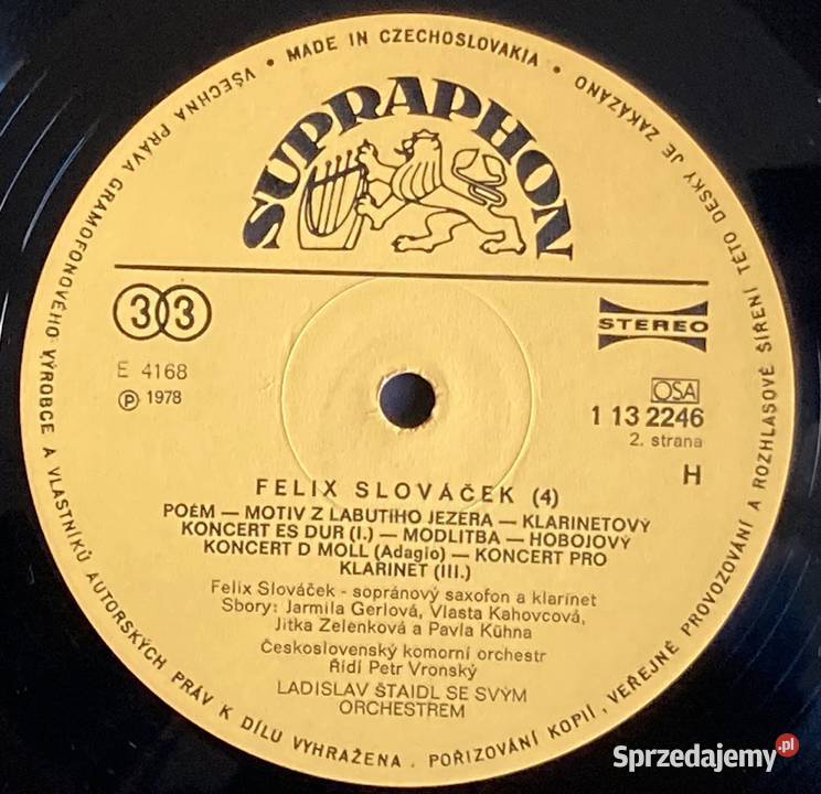 Felix Slovek A Ladislav taidl Se Svm Orchestrem zachodniopomorskie Szczecin sprzedam