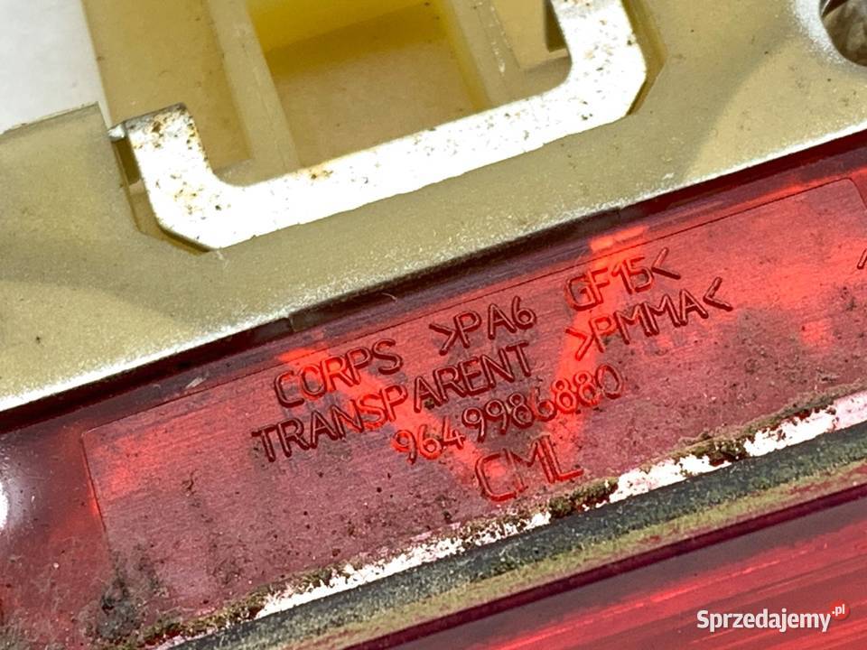 LAMPA STOP PEUGEOT 207 9649986880 Hatchback 0615