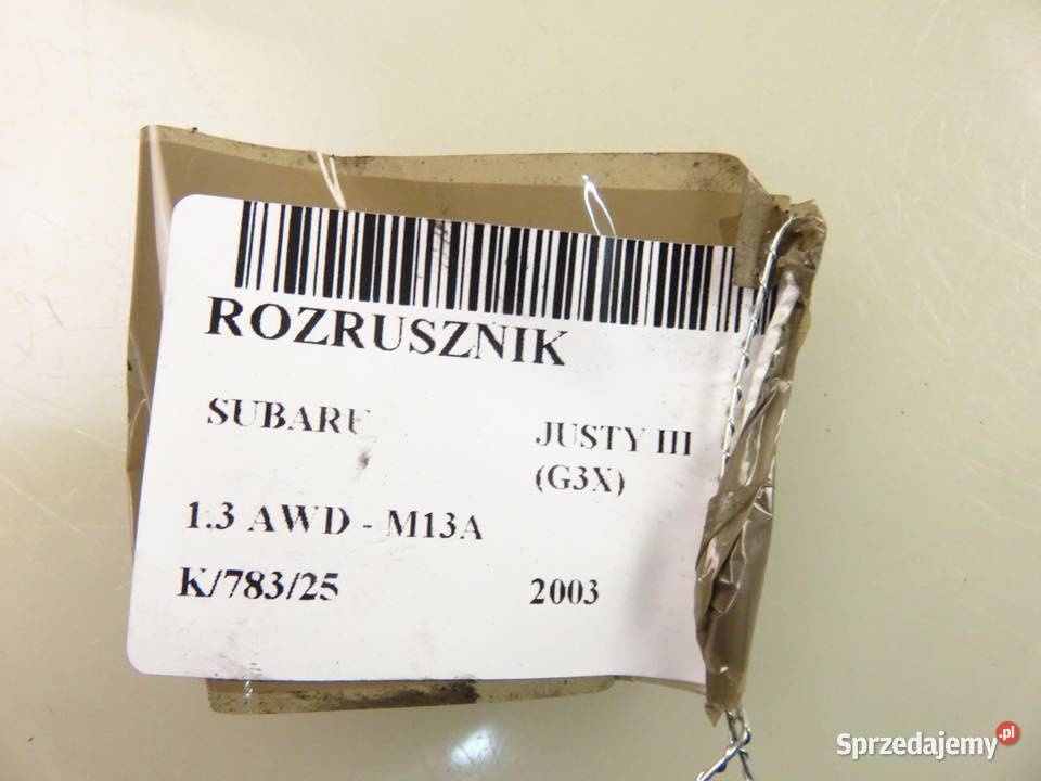 ROZRUSZNIK SUBARU JUSTY III 13 AWD 3110081A30 Układ elektryczny silnika sprzedam