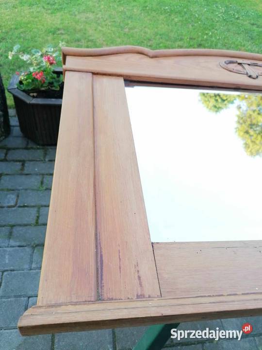 Stylowe Drewniane Lustro