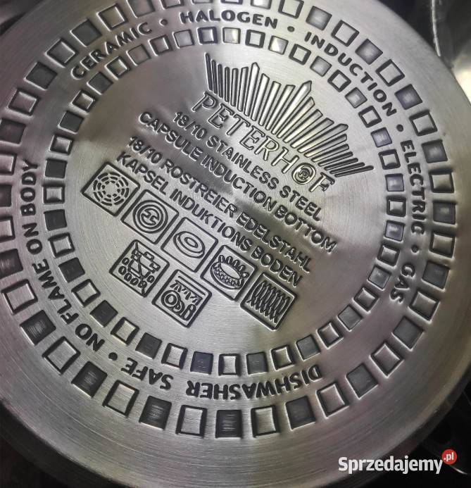 Komplet garnków 12 el Peterhoff outlet indukcja Łódź