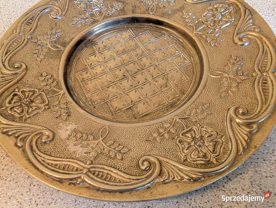 Talerzyk srebrzony sygnowany Piła