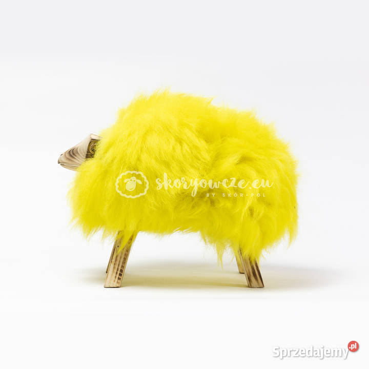 Krzesło baranek dekoracyjny żółty Szaflary